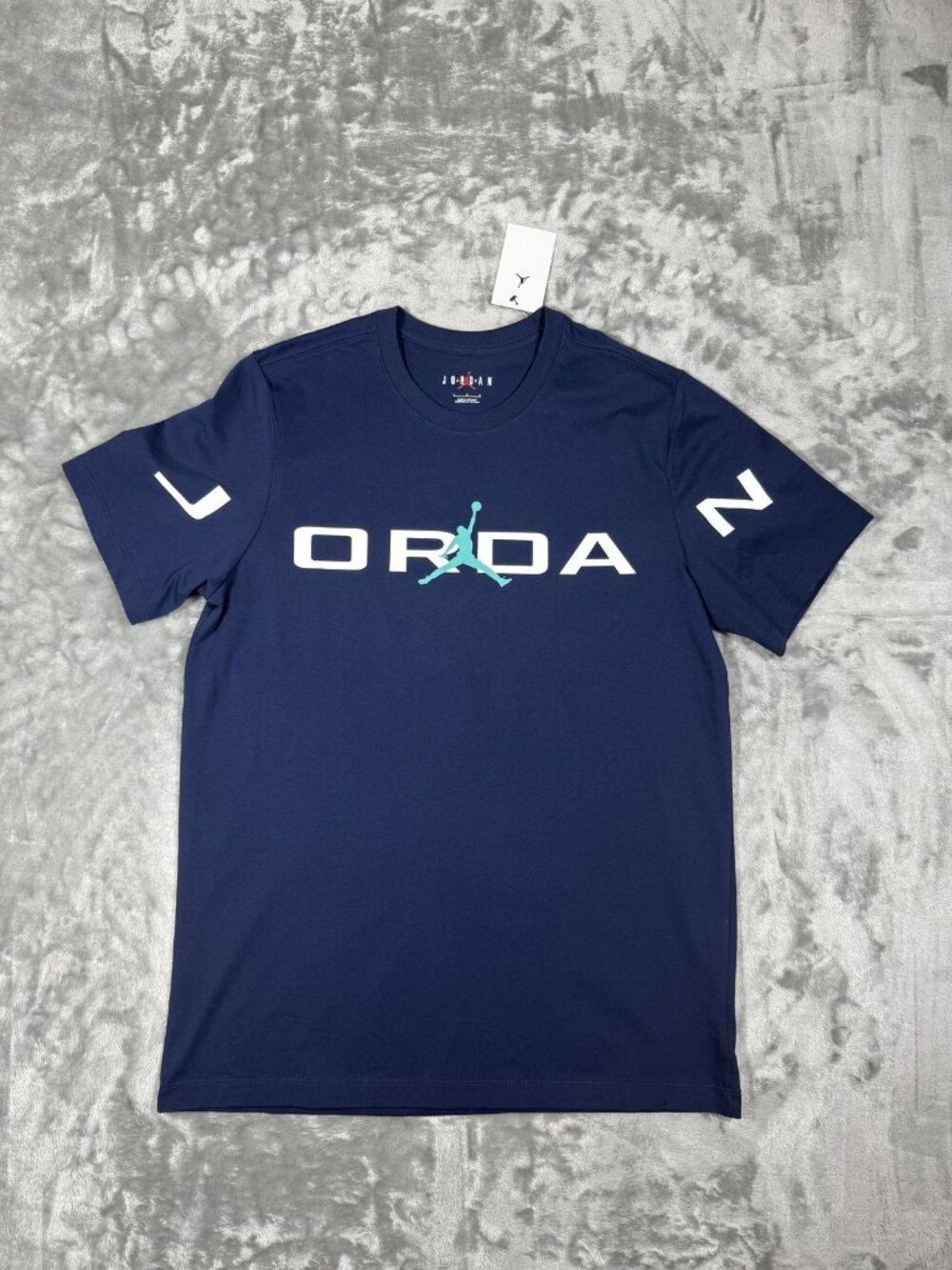 New Jordan Shirt Men's Large Blue Jumpman Basketball Logo Graphic Tee HJ2358 410